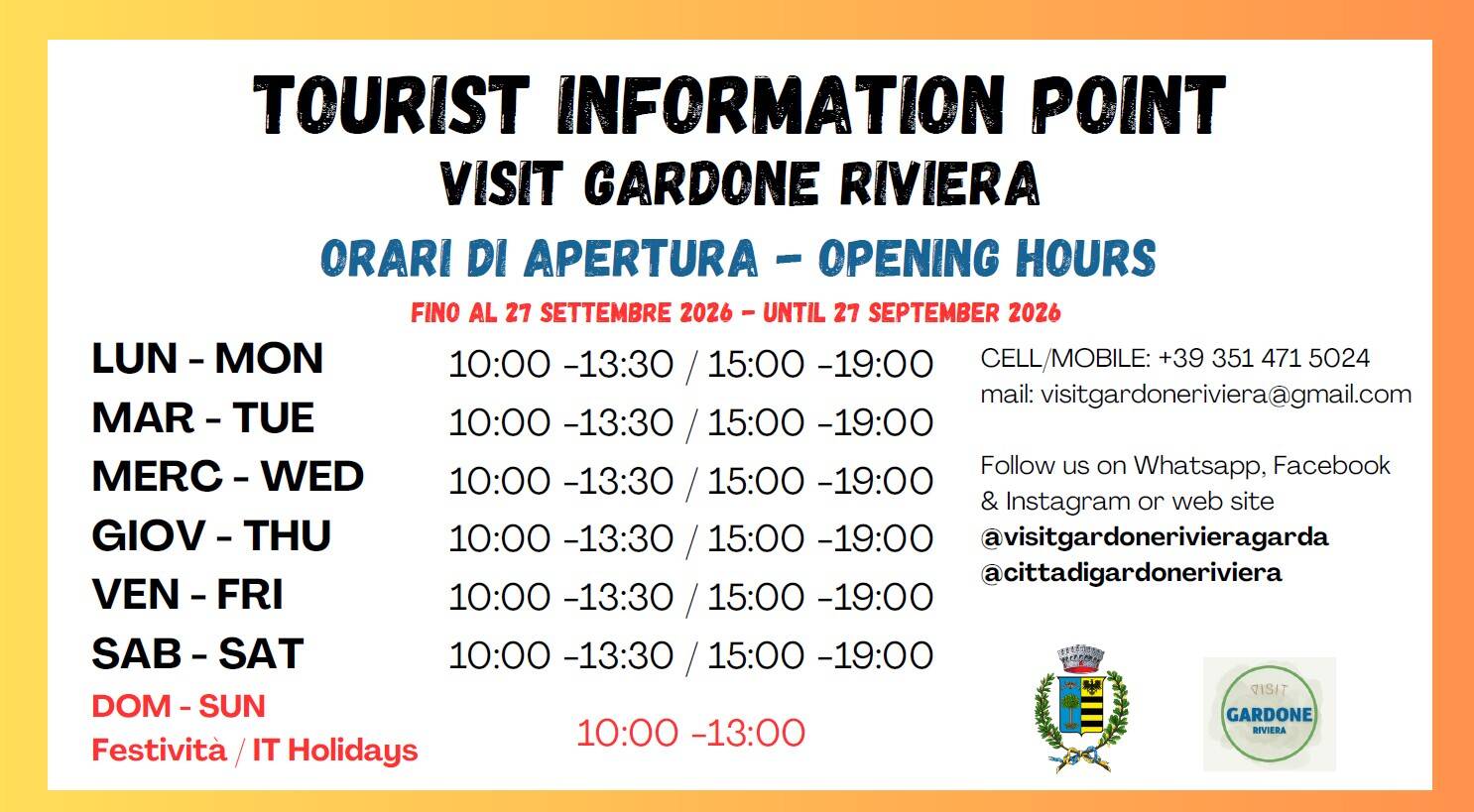 Immagine: orari_infopoint