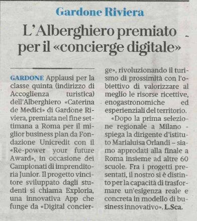 Immagine: Premio Alberghiero per il concierge digitale