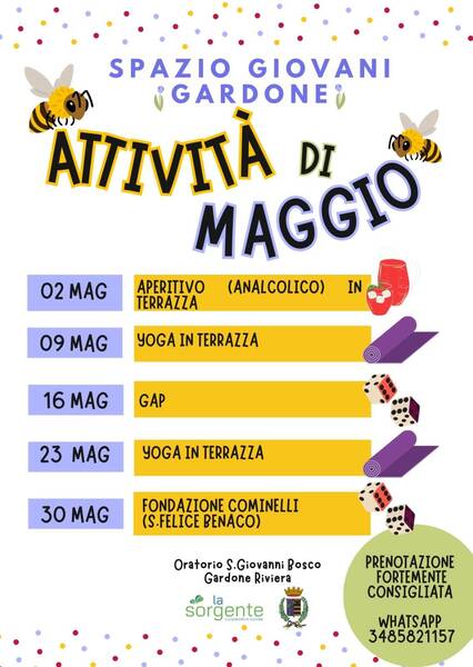 SPAZIO GIOVANI - MAGGIO